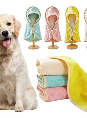 Quick-drying Pet Dog Bathrobe and Cat Towels Soft Fiber Wate
