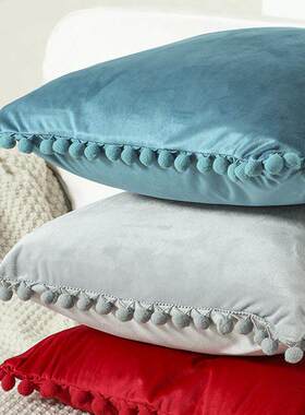 Soft Velvet Cushion Cover Decorative Pillows Throw waist