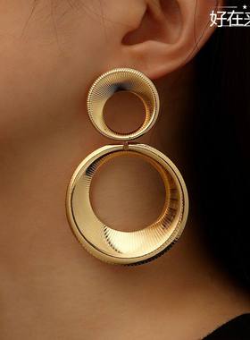 Cross border jewelry alloy pendant gourd earrings for women