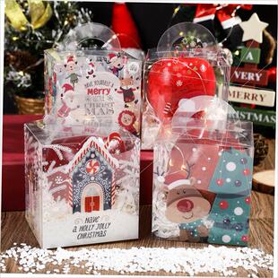 Christmas Apple box Transparent pvc packaging gift box