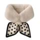 Coll Fur Faux Knitted Scarf Rabbit Cross Winter Shawl Collar