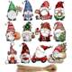 set Noface Christmas Santa 12pcs Multi Wooden Claus