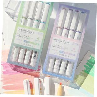Color highlighter a set of 10 color marker pens荧光记号笔