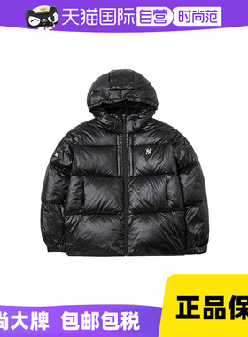 【自营】MLB羽绒服儿童纽约洋基休闲服连帽黑色保暖外套7ADJR0546