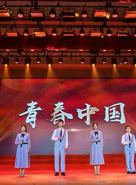 初高中生大合唱团服装诗歌朗诵演出服学院风男女演讲主持礼服长裙