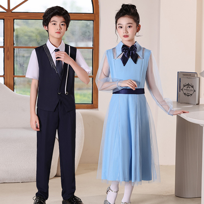 国庆儿童合唱服装演出服