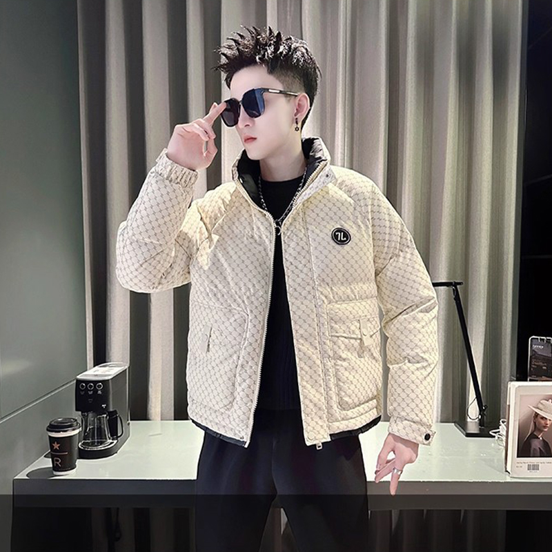 潮牌羽绒服男短款冬季时尚外套