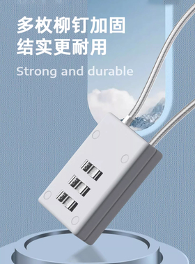 RESET宿舍锁3位密码锁柜门锁钢丝锁防锈衣柜行李箱小锁头RST-02U