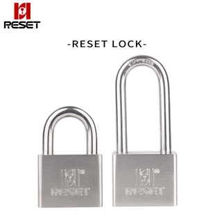 RESET锐赛特304不锈钢挂锁仓库大门防盗户外船用防雨水防锈钥匙