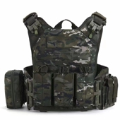 新款 马甲快拆携行负重快拆背心 战术背心激光切割孔卡扣快脱插板款