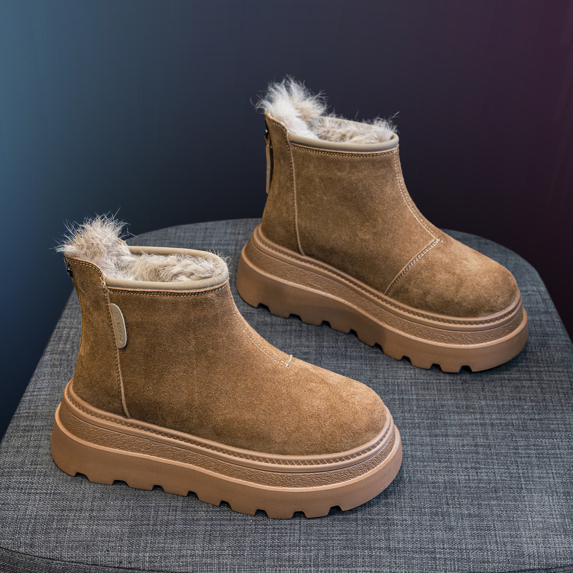 厚底内增高11cm马丁靴女2025冬季新款英伦风复古短靴加绒加厚靴子,女鞋,时装靴,淘宝优惠券,粉丝福利购,淘宝优惠卷