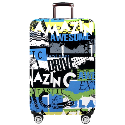 黛绿弹力耐磨箱套拉杆行李箱