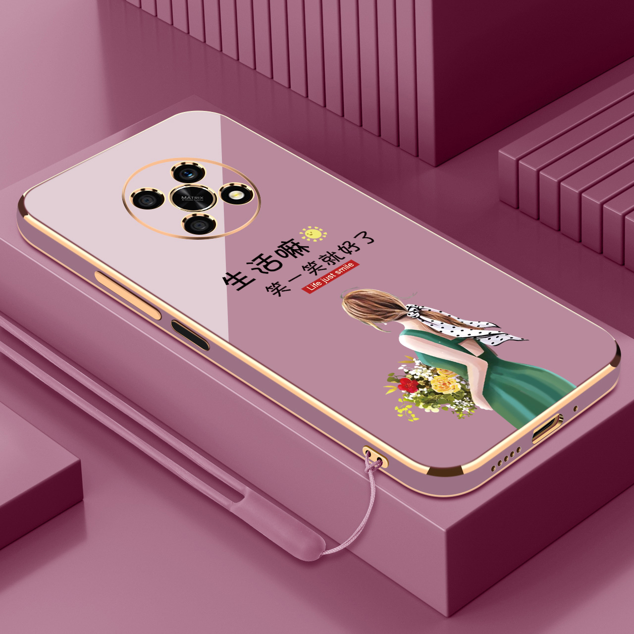 适用荣耀x30电镀硅胶手机壳