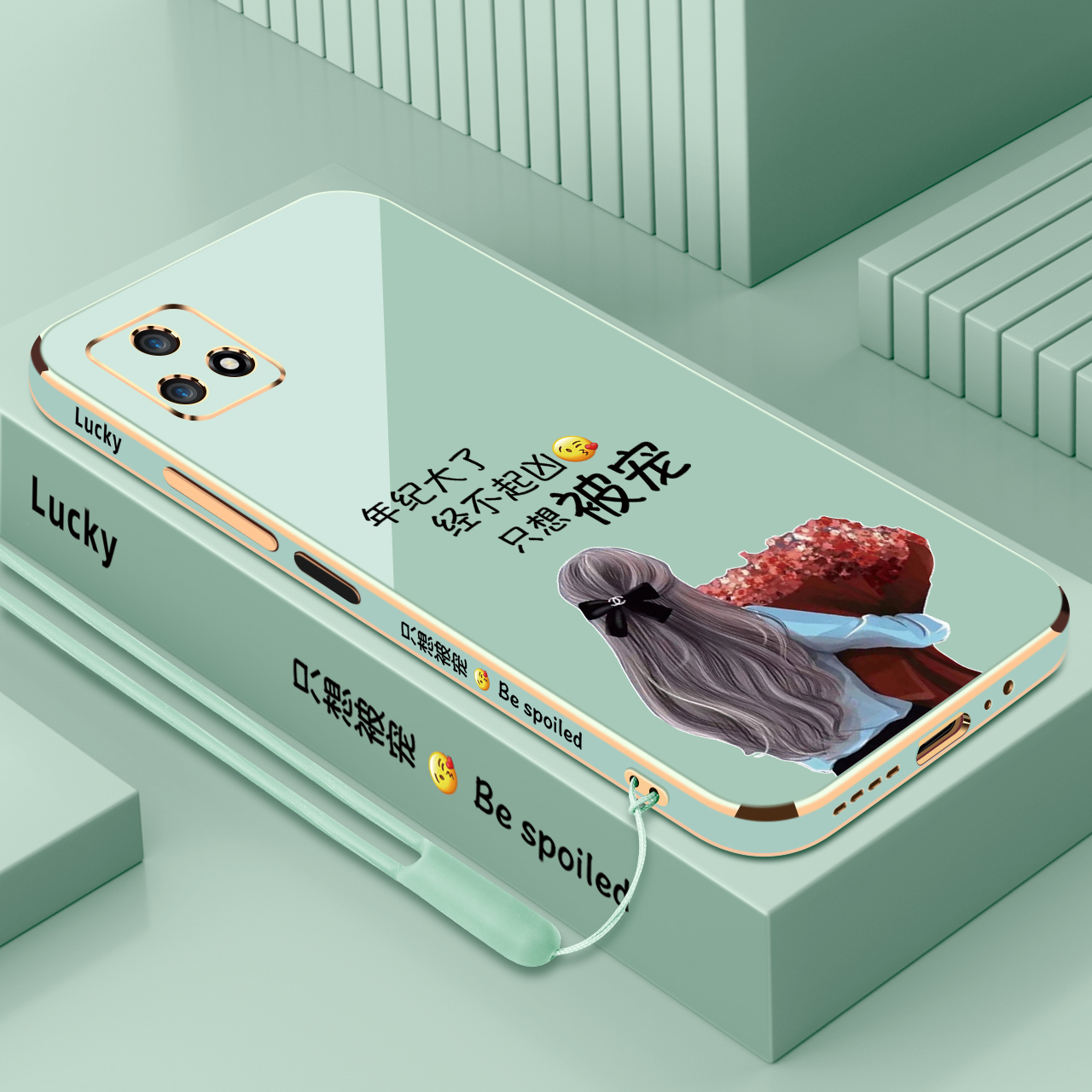 ★电镀直边★图案定制★镜头保护★送挂绳