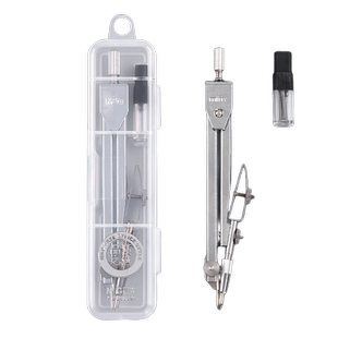 晨光金属圆规小学生分规套尺专用工程制图绘图工具包初中生考试标准尺子机械套装专业六年级作图画可夹铅笔芯