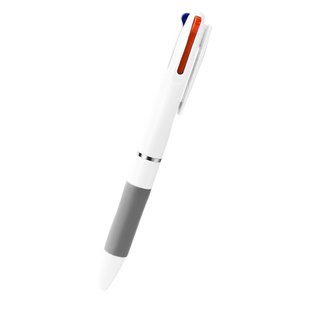 三色合一圆珠笔笔按压式按动原子速干笔蓝色黑红色笔彩色中油笔芯多功能合一绘图做笔记专用学生用品