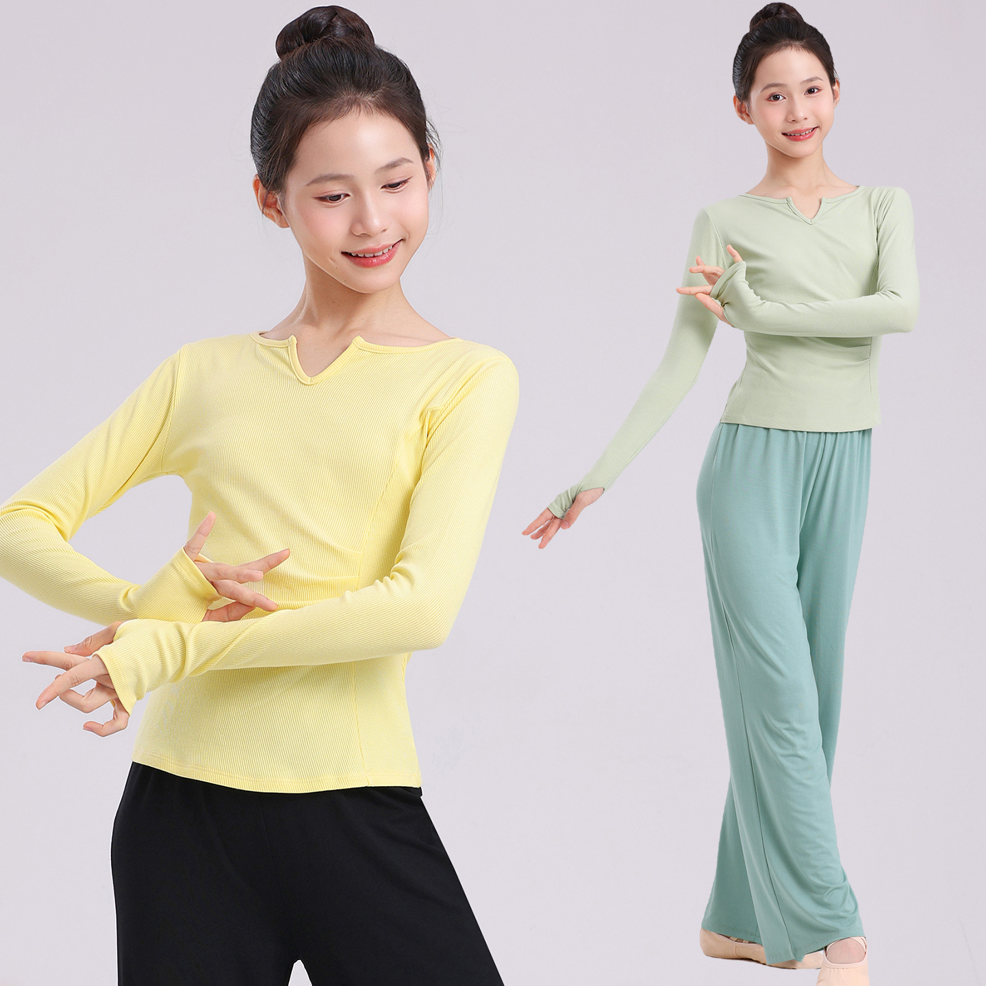 儿童舞蹈女童练功训练服现代舞蹈老师中国舞民族舞服芭蕾舞考级服