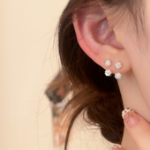 爆闪c形圆头耳钉女独特睡觉免摘耳环养耳洞耳骨钉高级感耳饰耳圈