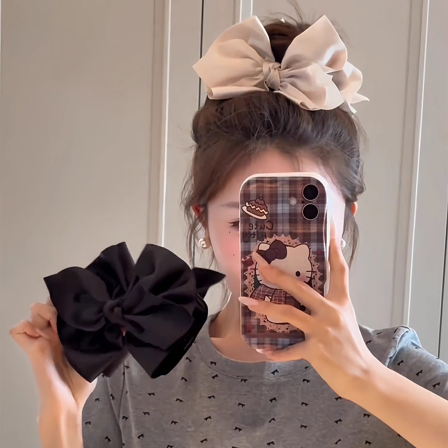 高级感蝴蝶结抓夹丸子头发夹女2025新款后脑勺高马尾鲨鱼夹子头饰,饰品/流行首饰/时尚饰品新,发饰,淘宝优惠券,粉丝福利购,淘宝优惠卷