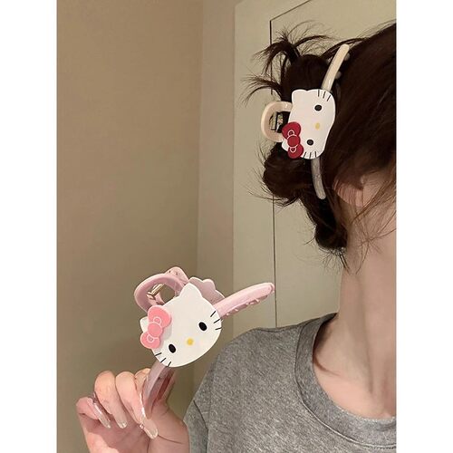kt猫抓夹女鲨鱼夹子发卡发夹头饰