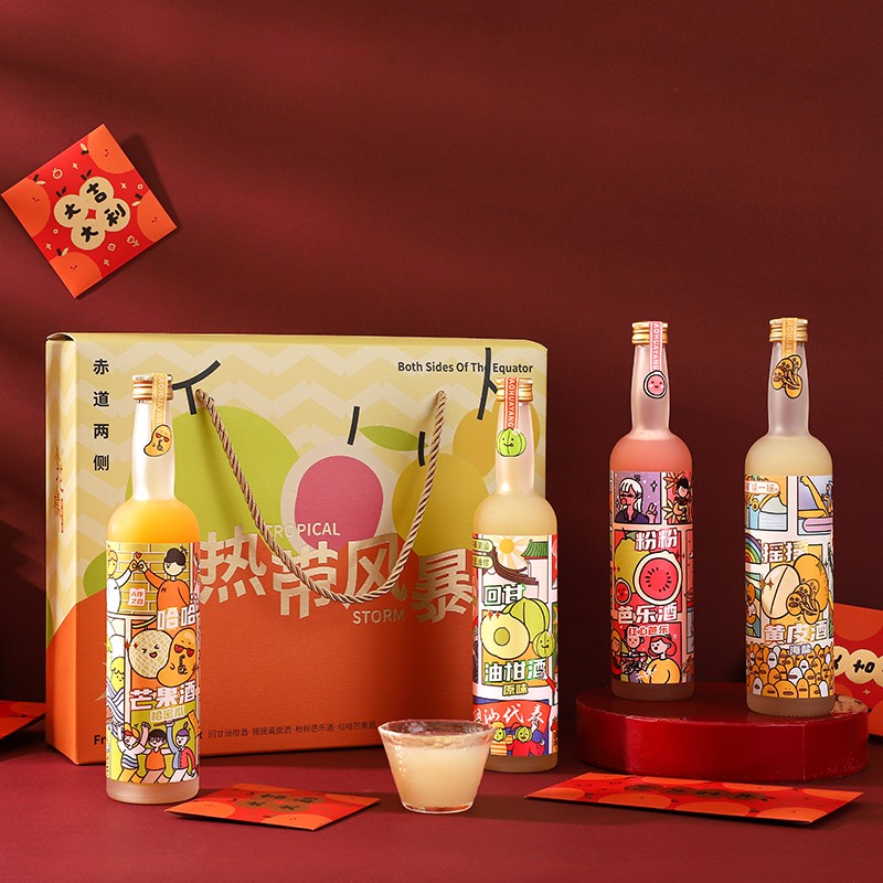 小花样油柑黄皮芒果芭乐低度果酒
