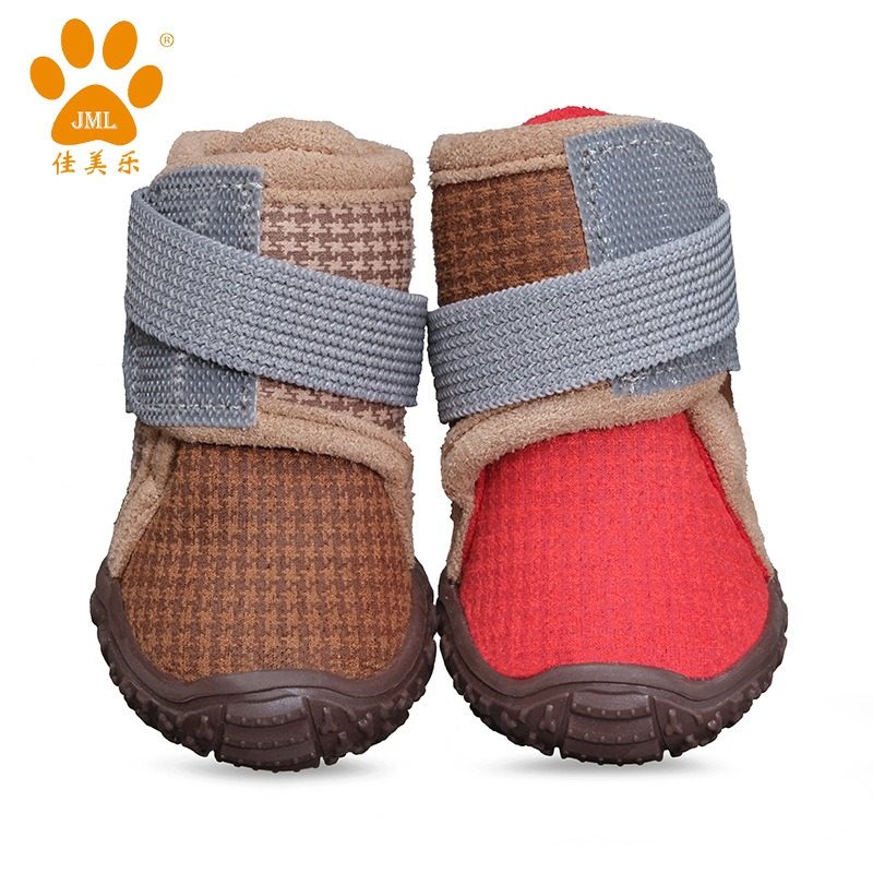 狗狗鞋子秋冬保暖透气中小型犬不掉脚外出防滑脚套泰迪比熊鞋套