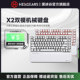 黑峡谷X2机械键盘82键盘电竞游戏2.4G无线游戏电脑键盘凯华BOX轴
