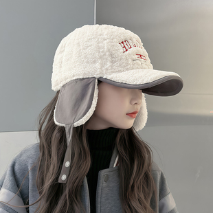 儿童帽子秋冬男女童新款加厚鸭舌帽冬季保暖护耳防风棒球帽雷锋帽