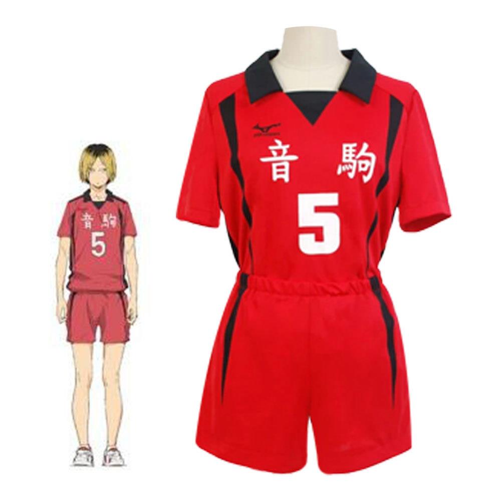 排球少年音驹高中黑尾铁朗孤爪研磨cosplay服T恤球衣套装学院风