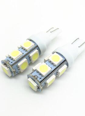 汽车LED灯T10 5050 9SMD 示宽灯 阅读灯 牌照灯LED灯泡高亮W5W