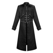 跨境爆款 蒸汽朋克中世纪夹克哥特复兴吸血鬼猎人长袍可拆外套 男士