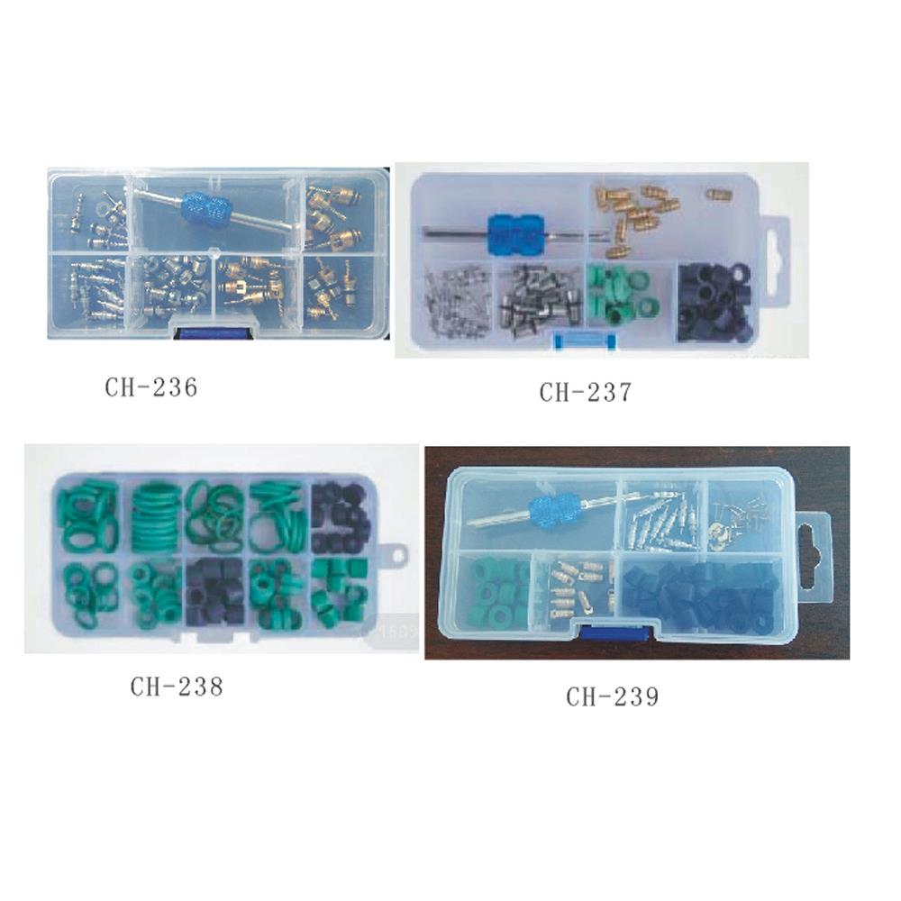 现货 71pcs 汽车空调配件维修套装橡胶密封圈等配件盒装密封垫圈