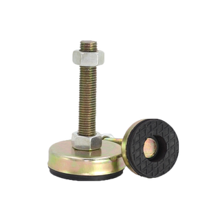 带胶脚杯胶底支撑脚调节地脚防滑减震橡胶垫脚M8M20镀锌机脚12m16
