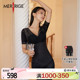 美体衣女托胸后脱 收腹提臀V领短袖 merrige官方 塑形塑身 美人计