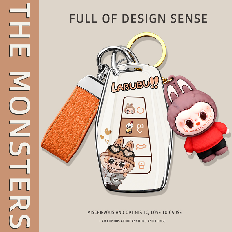 吉利钥匙套博越牛仔icon星瑞缤越星越L几何e巧克力icon全包壳扣女