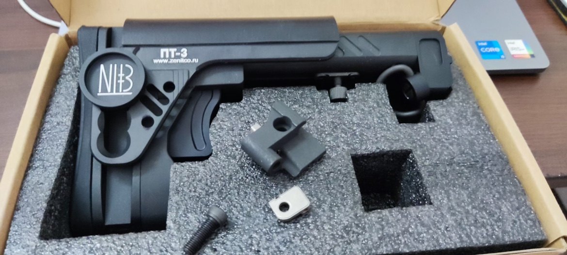 sts软弹j12代ak74u阿卡cp通用aka泽宁特pt-3金属折叠后托改装配件