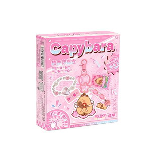 水豚挂件惊喜盒高级感女生网红趣味钥匙扣卡皮巴拉小挂件学生装饰可爱小饰品书包包包手机背包可爱亚克力吊坠