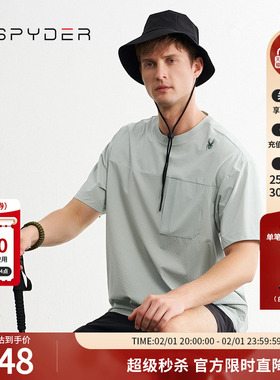 SPYDER夏季新品男子URBAN LIFE透气户外休闲运动短袖T恤24CS439M