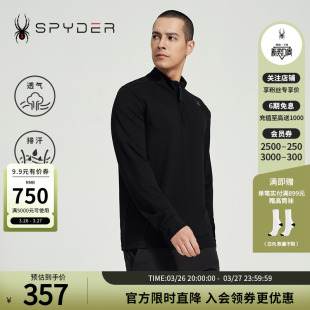 24CS437M T恤衫 SPYDER蜘蛛春夏男子SKI LIFE休闲柔软舒适套头长袖