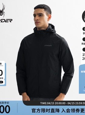 SPYDER蜘蛛春夏男子TRAINING舒爽防晒抗UV运动拉链夹克25ES119M