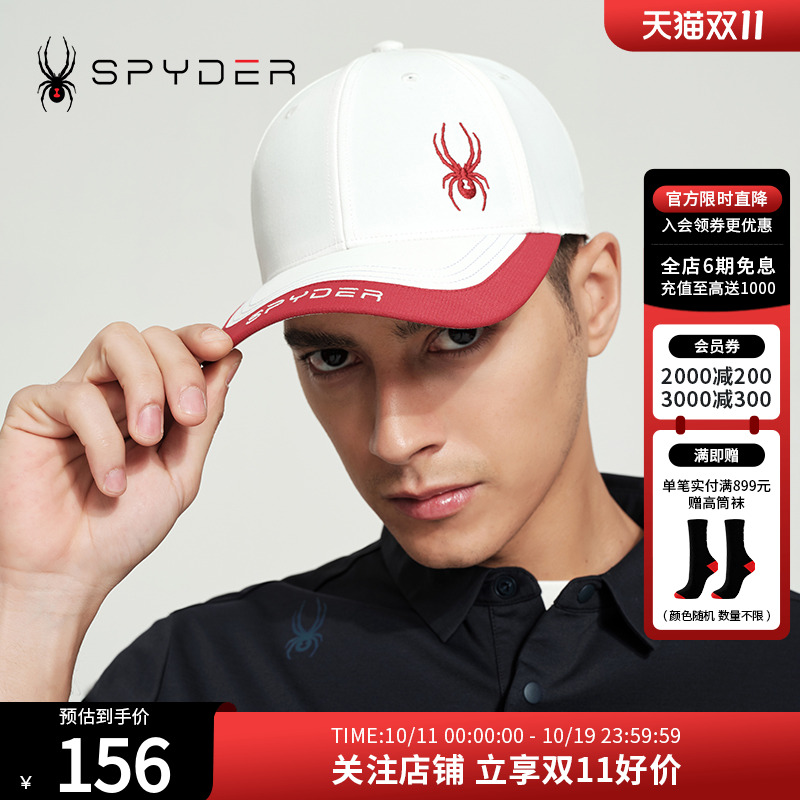 SPYDER新品中性URBAN LIFE男女同款帽子户外运动棒球帽24CS903U