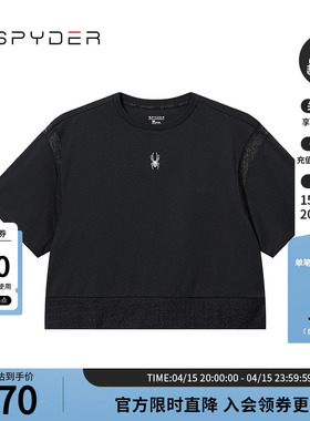 SPYDER蜘蛛春夏女子TRAINING休闲时尚圆领短袖T恤上衣24CS432W