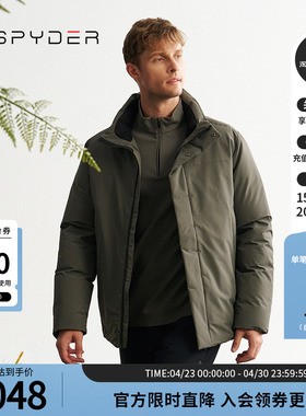 SPYDER蜘蛛秋冬男子MOUNTAIN LIFE特氟龙保暖鹅绒羽绒服24MF203M