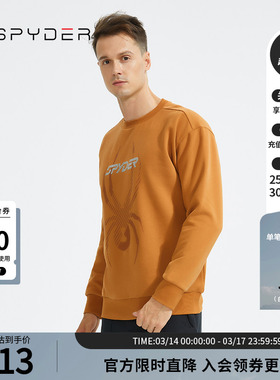 SPYDER蜘蛛秋冬男子356 STYLE中意简约休闲保暖套头卫衣22CF309M