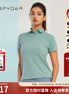 SPYDER【golf系列】女子翻领简约开叉356 STYLEPOLO衫23MS440W