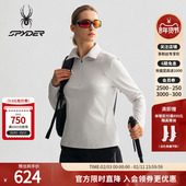 SPYDER蜘蛛春夏女子HIKING运动透气打底衫 半开襟长袖 T恤25CS440W