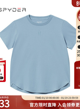 SPYDER蜘蛛春夏女子URBAN LIFE运动休闲舒适短袖圆领T恤24CS414W