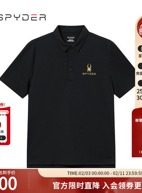 SPYDER新品男子URBAN LIFE春夏休闲商务立领短袖POLO衫24ES489M