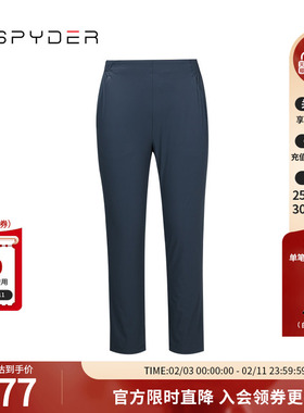 SPYDER蜘蛛春夏女子URBAN LIFE日常运动凉爽纯色直筒长裤24MS504W