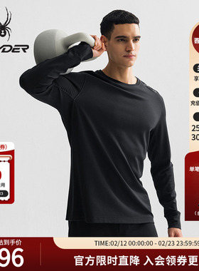 SPYDER蜘蛛春夏男子TRAINING舒适休闲运动长袖T恤25MR427M